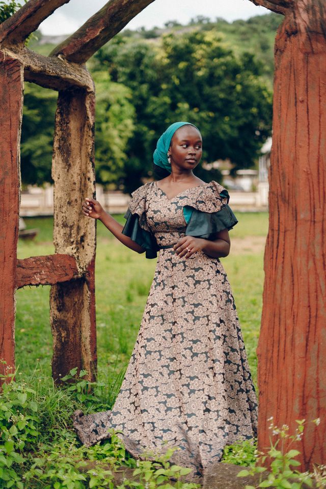 Elegant Nigerian Woman Posing Outdoors