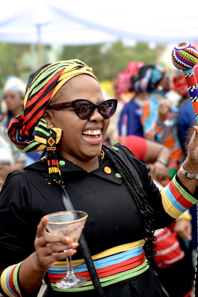 Joyful Celebration at Outdoor Cultural Festival