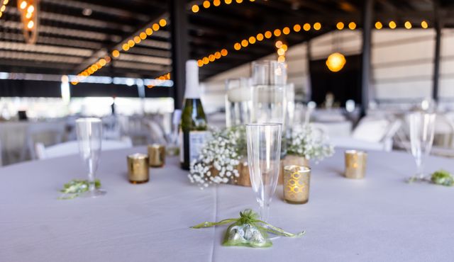 Elegant Wedding Reception Table Decor Indoors