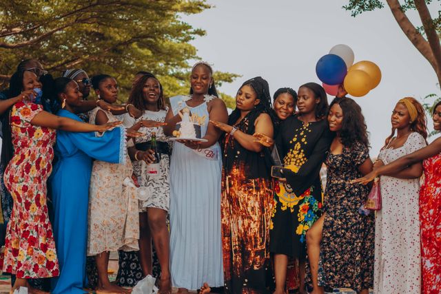 Joyful Bridal Shower Celebration Outdoors